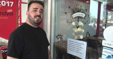 Dükkanında 'Psikolojik Olarak Kapalıyız' Yazılı Notla Dikkat Çeken Esnaf