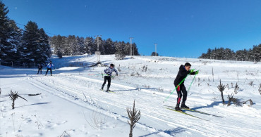 Dumanlı Tabiat Parkı'nda Kayaklı Koşu Çalışmaları