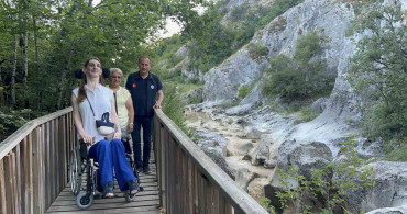 Dünyanın en uzun boylu kadını kastamonu'da horma kanyonunu gezdi