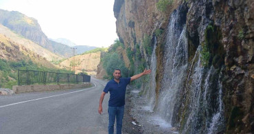 Durankaya şelalesi bu yıl coşkulu akıyor