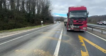 Düzce-Akçakoca D-655 Kara Yolunda Tır Kazası