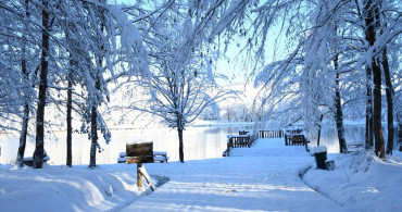 Düzce Korugöl Tabiat Parkı Kış Manzarasıyla Göz Kamaştırıyor