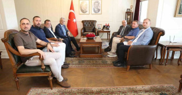 Düzce yönetiminden Vali Makas'a nezaket ziyareti