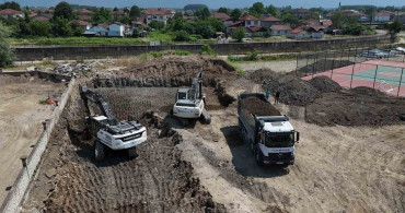 Düzce'de 19 Mayıs Spor Kampüsü Temel Kazıları Başladı