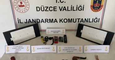 Düzce'de jandarma uyuşturucu operasyonu gerçekleştirdi