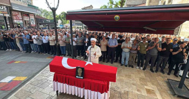 Düzce'de Kalp Krizi Geçiren Polis Memuru Son Yolculuğuna Uğurlandı