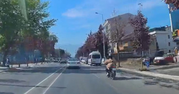 Düzce'de Motosiklet Kazası Ucuz Atlattı