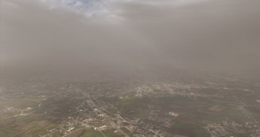 Düzce'de Toz Taşınımı Hava Görüntüleriyle Belgelendi