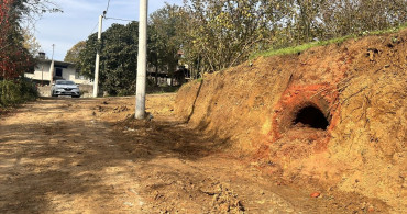 Düzce'de Yol Çalışmasında Kültür Varlığı Bulundu