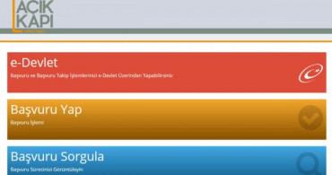 E-Devlet Açık Kapı Başvurusu Nasıl Yapılır?