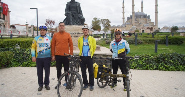 Edirne'de 16. Cumhuriyet Kupası Bisiklet Yarışı Heyecanı