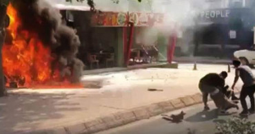 Edirne'de Can Pazarı! Motosiklet Alev Topuna Döndü