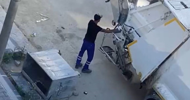 Edirne’de devrilen çöp konteyneri bir haftadır kaldırılmadı