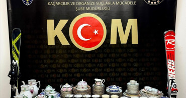 Edirne'de Kaçak Porselen Operasyonu
