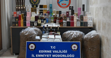 Edirne'de Kaçak Ürünlere Yönelik Operasyon