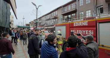 Edirne'de Korkutan Baca Yangını