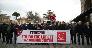Edirne'de Mescid-i Aksa İçin Protesto Düzenlendi