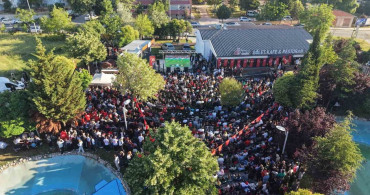 Edirne'de milli maç heyecanı coşkuyla yaşandı