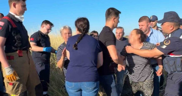 Edirne'de motosiklet sürücüsünün cenazesi başında arbede yaşandı