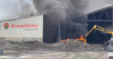 Edirne'deki Maden Tesisinde Yangın Çıktı