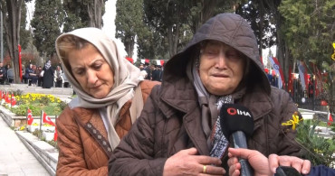 Edirnekapı Şehitliği'nde Duygusal Anlar