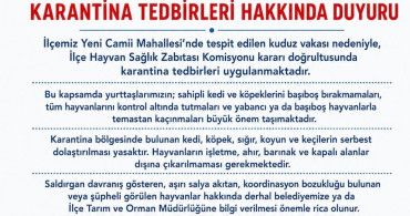 Edremit'te kuduz vakası sonrası karantina tedbirleri alınmaya başlandı