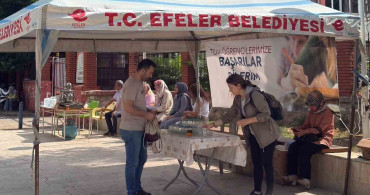 Efeler belediyesi'nden öğrencilere serinleten destek