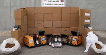 Efeler'de Kaçak Sigara İmalatına Baskın