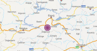 Elazığ'da 5.2 Büyüklüğünde Deprem