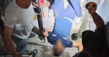 Elazığ'da asansör boşluğuna düşen genç itfaiye tarafından kurtarıldı