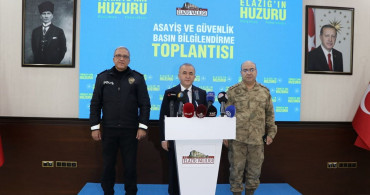 Elazığ'da Asayiş ve Güvenlik Toplantısı Gerçekleştirildi