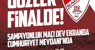 Elazığ’da Dev Ekran ile Elazığspor Maçı Coşkuyla İzlenecek