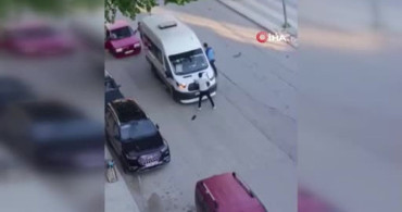 Elazığ'da Yolcu Minibüsüne Saldırı Anları Kaydedildi