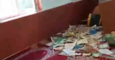 Elazığ'daki tahrip edilen köy camisi onarıldı