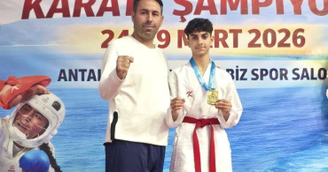 Elazığlı Ali Akif Kaymaz'dan Karate'de Türkiye Şampiyonluğu