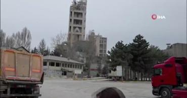 Elmadağ'daki Çimento Fabrikasında Yangın Daha Büyümeden Söndürüldü