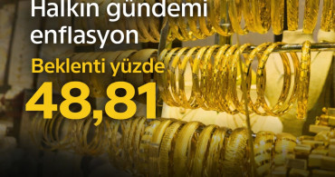 Enflasyon beklentisi halkta düşmedi: Altın yine ilk tercih
