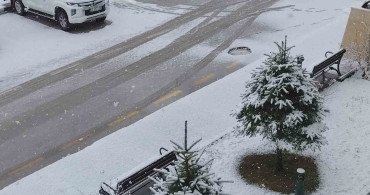 Erciş'te Nisan Ayında Beklenmedik Kar Yağışı
