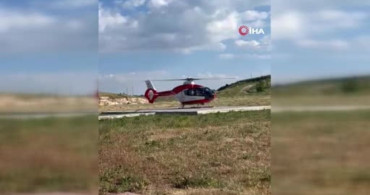 Erciş’ten Van’a hava ambulansı ile bebek sevk edildi