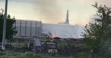 Ereğli'de Kağıt Fabrikası Bahçesinde Yangın Çıktı