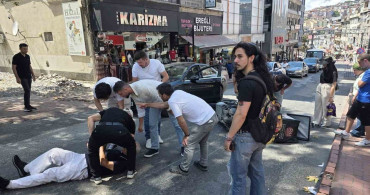 Ereğli'de motosikletin çarptığı yaya yaralandı