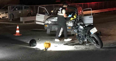 Ereğli'de otomobil ile motosiklet çarpıştı: motosiklet sürücüsü ağır yaralandı