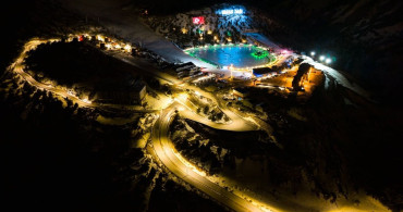 Ergan Dağı Kayak Merkezi Ramazan İçin Işıklandırıldı