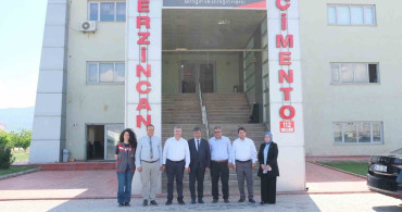 Erzincan Belediye Başkanı Bekir Aksun Çimento Fabrikasını Ziyaret Etti