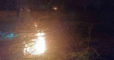 Erzincan'da Don Riskine Karşı Üreticiler Nöbet Tuttu
