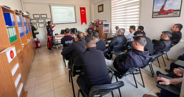 Erzincan'da İtfaiye Personeline Eğitim Desteği