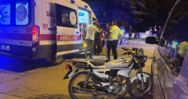 Erzincan'da Otomobil ve Motosiklet Çarpıştı
