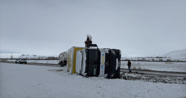 Erzurum-Erzincan Yolu Karla Mücadele Ediyor