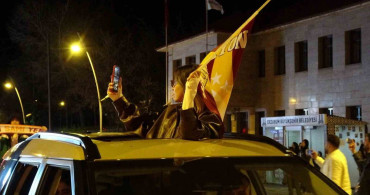 Erzurum'da Galatasaray Taraftarının Şampiyonluk Kutlaması