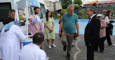 Erzurum'da 'hareket yaşını öğren, sağlıklı yaşa' kampanyası yoğun ilgi görüyor